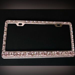 ✨Murimt Rhinestone Bling License Plate Frame – Pink – Gently Used